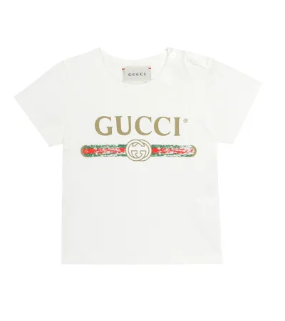 Gucci Boys White Kids Vintage Logo-print Cotton T-shirt 3-36 Months 36 Months