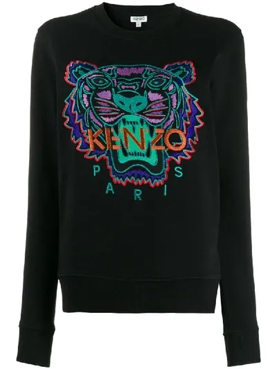 Kenzo Holiday Capsule Tiger Sweatshirt In Black