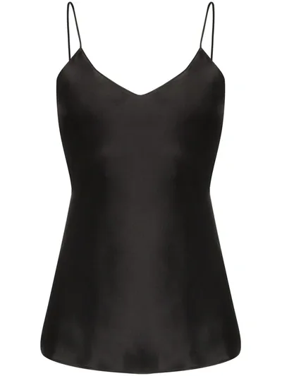 Nili Lotan Isabella Silk Camisole Top In Black