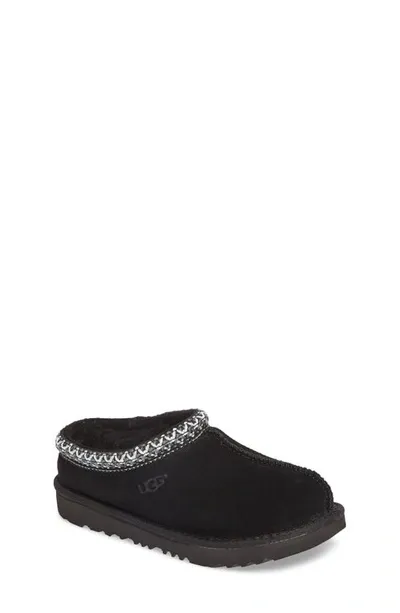 Ugg (r) Kids' Tasman Ii Embroidered Slipper In Black