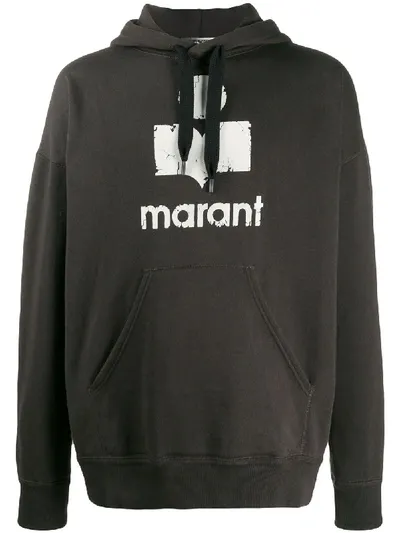 Isabel Marant 'miley' Oversized-kapuzenpullover In Black