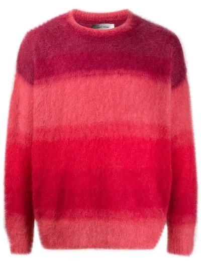 Isabel Marant Drussellh Striped Jumper In Red