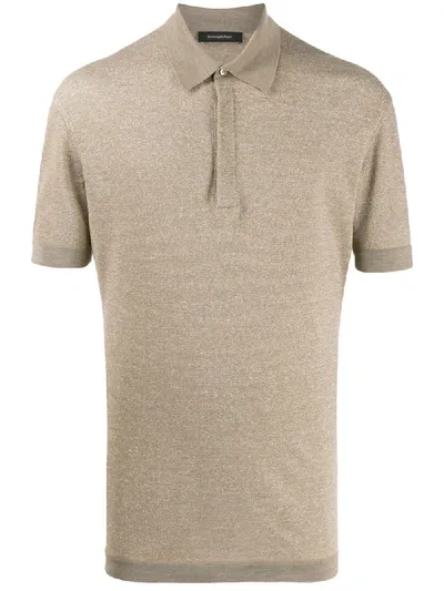 Ermenegildo Zegna Basic Polo Shirt In Neutrals