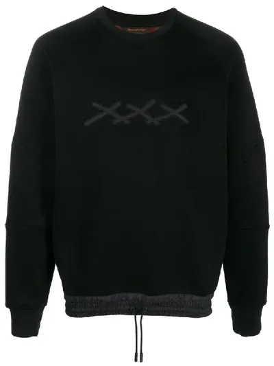 Ermenegildo Zegna Long Sleeve Sweatshirt In Black