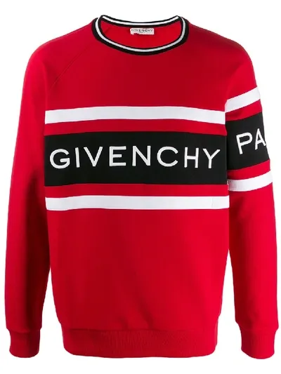 Givenchy Sweatshirt Mit Logo In Red