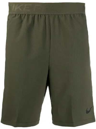 Nike Logo Track Shorts In Green