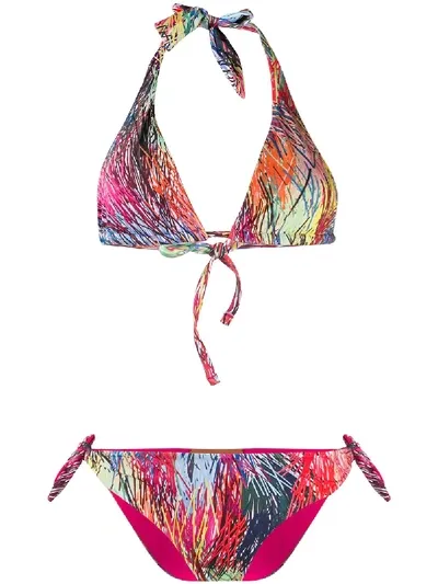 Missoni Abstract Patterned Bikini Set In Pink