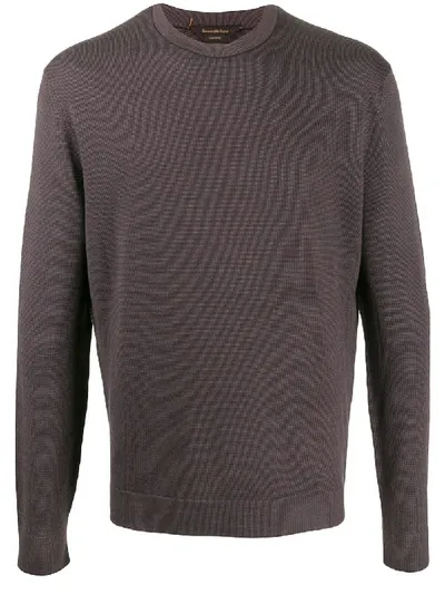 Ermenegildo Zegna Round-neck Jumper In Purple