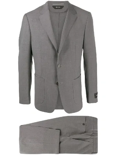 Ermenegildo Zegna Single-breasted Blazer In Grey