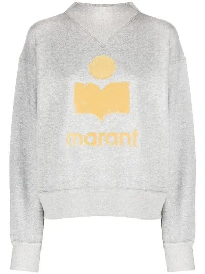 Isabel Marant Étoile Logo Print Jumper In Grey