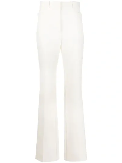 Victoria Beckham Kick-flared Leg Trousers In White