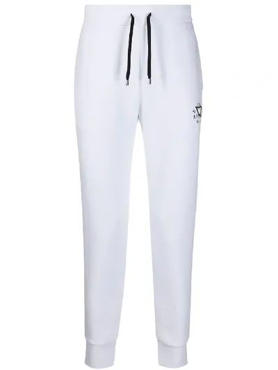 Emporio Armani Logo Patch Track Pants In White