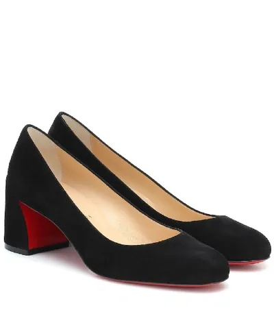 Christian Louboutin Miss Sab 55 Patent Leather Pumps In Black