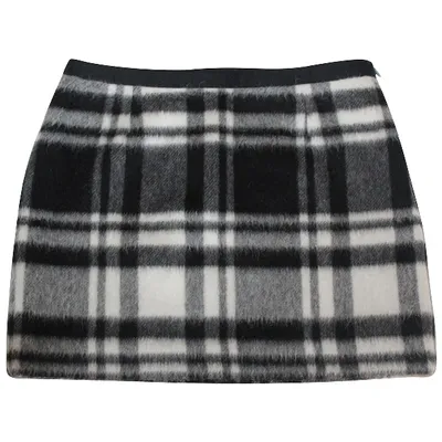 Pre-owned Tonello Wool Mini Skirt In Black