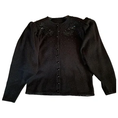 Pre-owned Max Mara Black Synthetic Knitwear