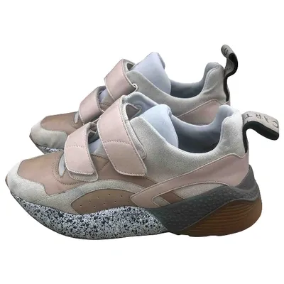 Pre-owned Stella Mccartney Eclypse Trainers In Beige