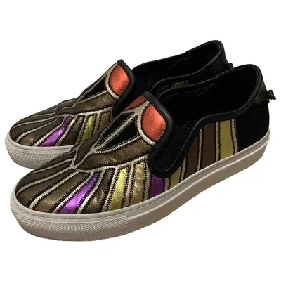 Pre-owned Givenchy Leather Trainers In Multicolour