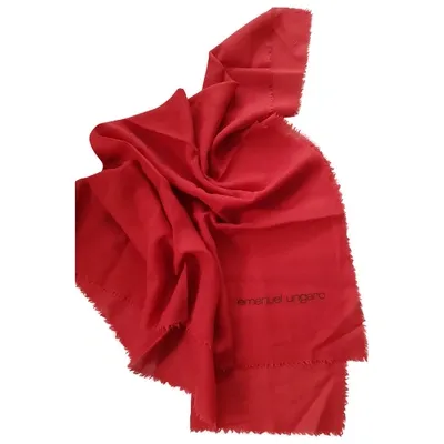 Pre-owned Emanuel Ungaro Neckerchief In Red