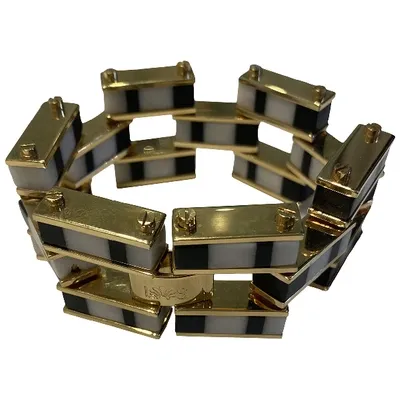 Pre-owned Lele Sadoughi Gold Plated Bracelet