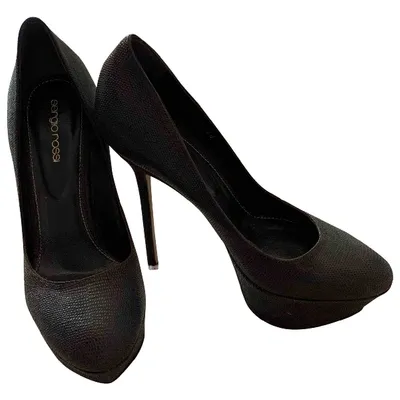 Pre-owned Sergio Rossi Leather Heels In Brown