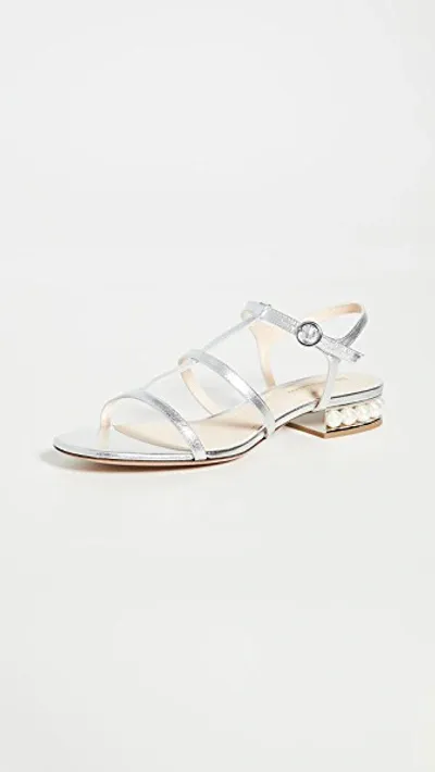 Nicholas Kirkwood Casati Strap Sandals 25mm In Silver