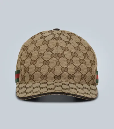 Gucci Original Gg Canvas Baseball Hat In Beige