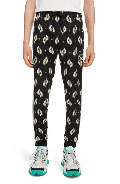 Kenzo Abstract Print Cropped Track Pants In Black