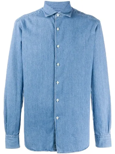 Ermenegildo Zegna Denim Shirt In Blue