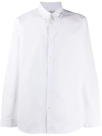 Givenchy Piercing Charm Shirt In White