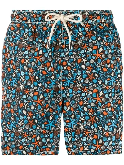 Mc2 Saint Barth Sea Star Swim Shorts In Black