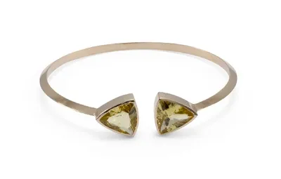 Lo Spazio Jewelry Lo Spazio Yellow Beryl Bangle