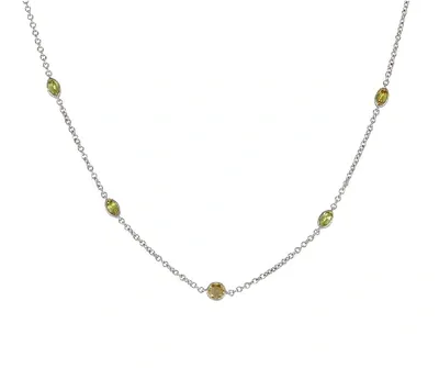 Lo Spazio Jewelry Lo Spazio Yellow Sapphire And Diamond Necklace