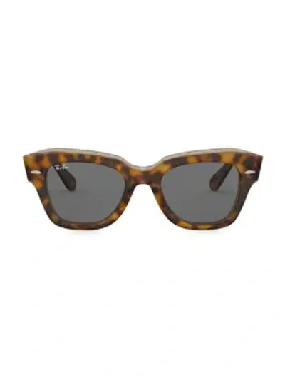 Ray Ban Ray-ban Rb2186 Havana On Transparent Brown Sunglasses