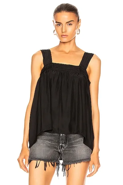 Natalie Martin Jasmine Top Silk In Black Silk