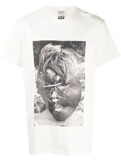 Loewe Ken Heyman Print Oversized T-shirt In Ecru