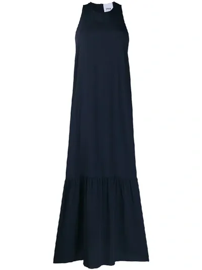 Erika Cavallini Kira Flared Maxi Dress In Blue