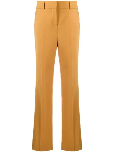 Incotex Low-waist Straight Trousers In Neutrals