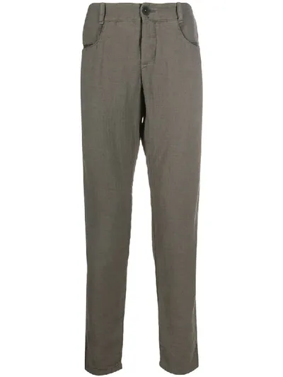 Transit Straight Leg Trousers In Green