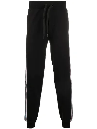 Moschino Side Stripe Track Pants In Black