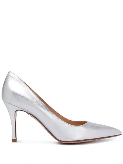 Roberto Festa New Emma Metallic Pumps In Silver