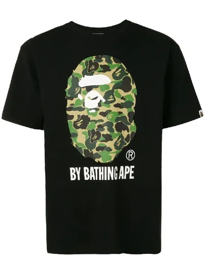 Bape T-shirt Mit Logo-print In Black