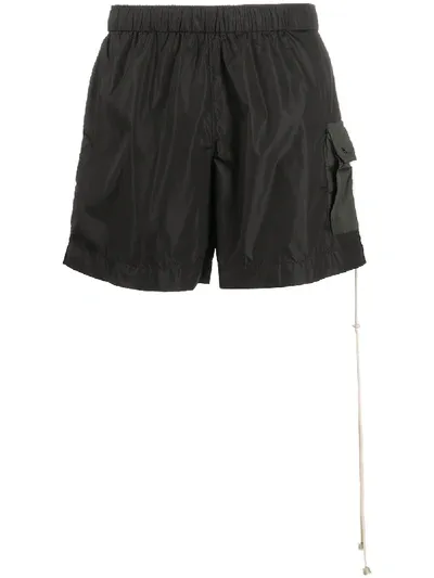 Marni Patch Pocket Swimming Trunks In Black