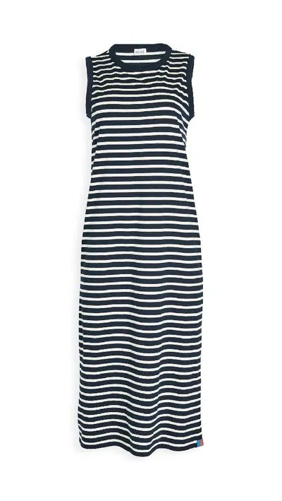 Kule The Tank Dress In Navy/cream