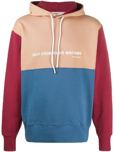 Drôle De Monsieur Colour-block Hoodie In Neutrals