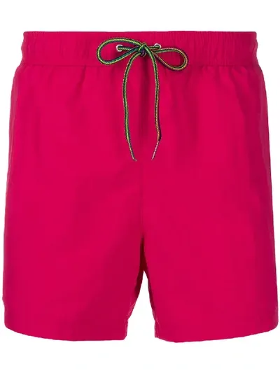 Paul Smith Drawstring Swim Shorts In Pink