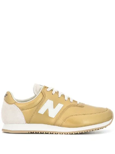 New Balance Wlc100 Logo Sneakers In Gold