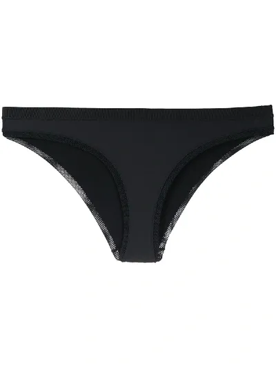 Stella Mccartney Mesh Panel Bikini Briefs In Schwarz