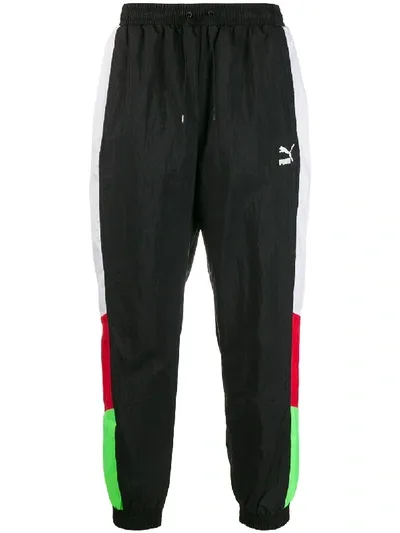 Puma Branded Track Pants In Black