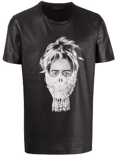 Rh45 Quinn Face Print T-shirt In Grey