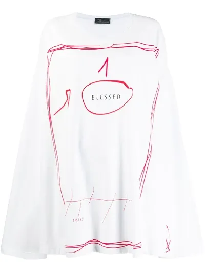 Barbara Bologna Oversized Scribble-print Sweatshirt In White